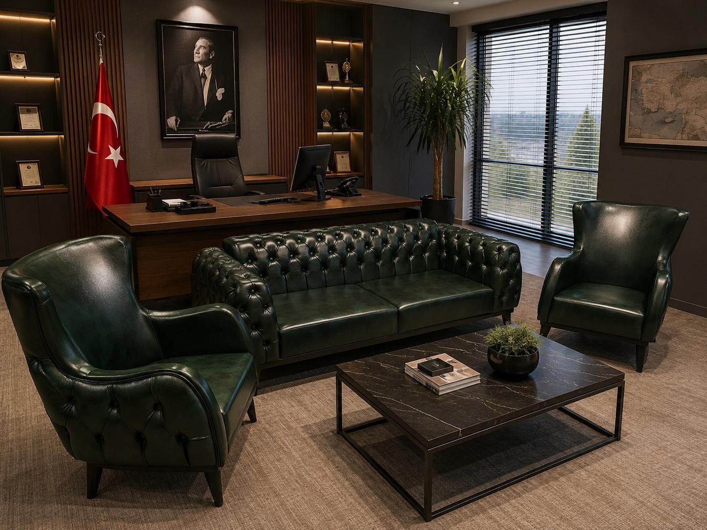 Sovereign Chesterfield Klasik Makam Takımı